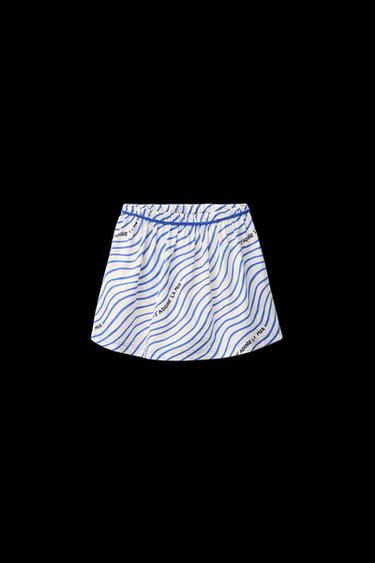 ROPE PRINT BERMUDA SKORT - Bluish by Zara - Image 0
