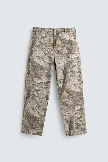 ABSTRACT PRINT CARPENTER TROUSERS - Printed by Zara - Image 6