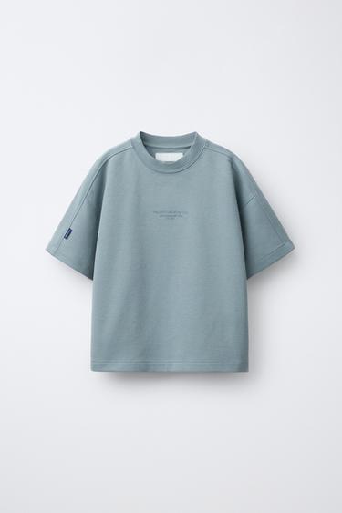 ENSEMBLE T-SHIRT ET BERMUDA INTERLOCK - Bleu délavé de Zara - Image 1