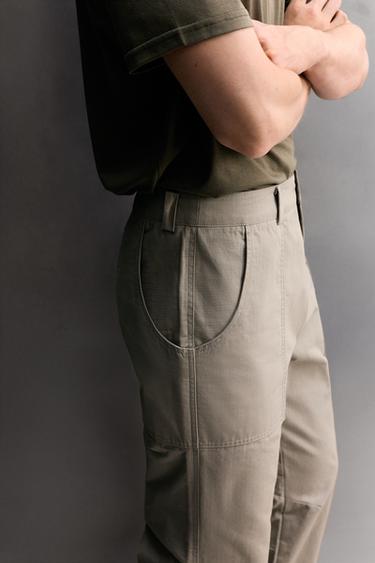 PANTALÓN TAPERED FIT  ESCALADA - Crudo medio de Zara