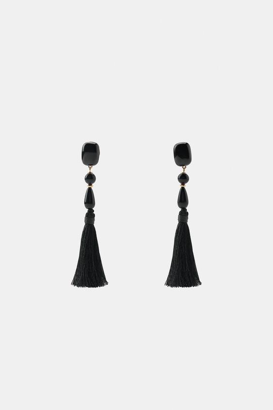 TASSEL EARRINGS - Golden by Zara - Image 0