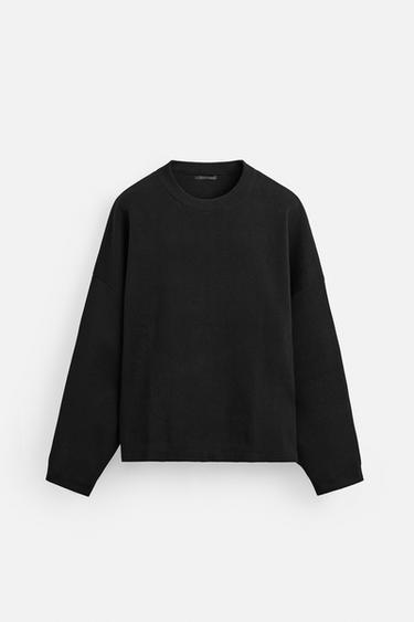Zara BOXY FIT 方版針織衫 - 黑色 - 圖片 6