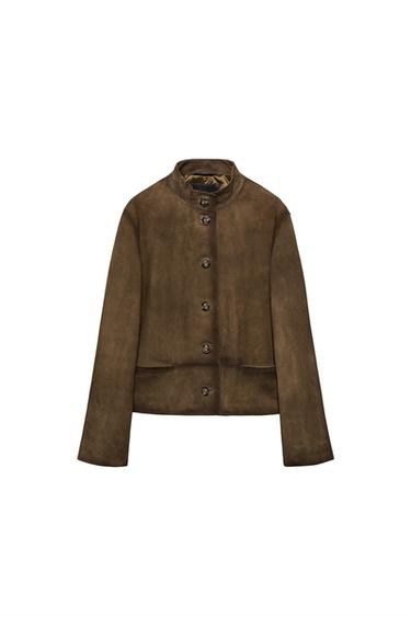 JAKNA IZ 100% UMETNEGA USNJA KOLEKCIJA ZW - OMEJENA IZDAJA - Olivna od Zare