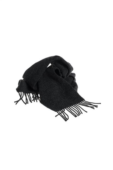100% WOOL SCARF - Grey marl by Zara