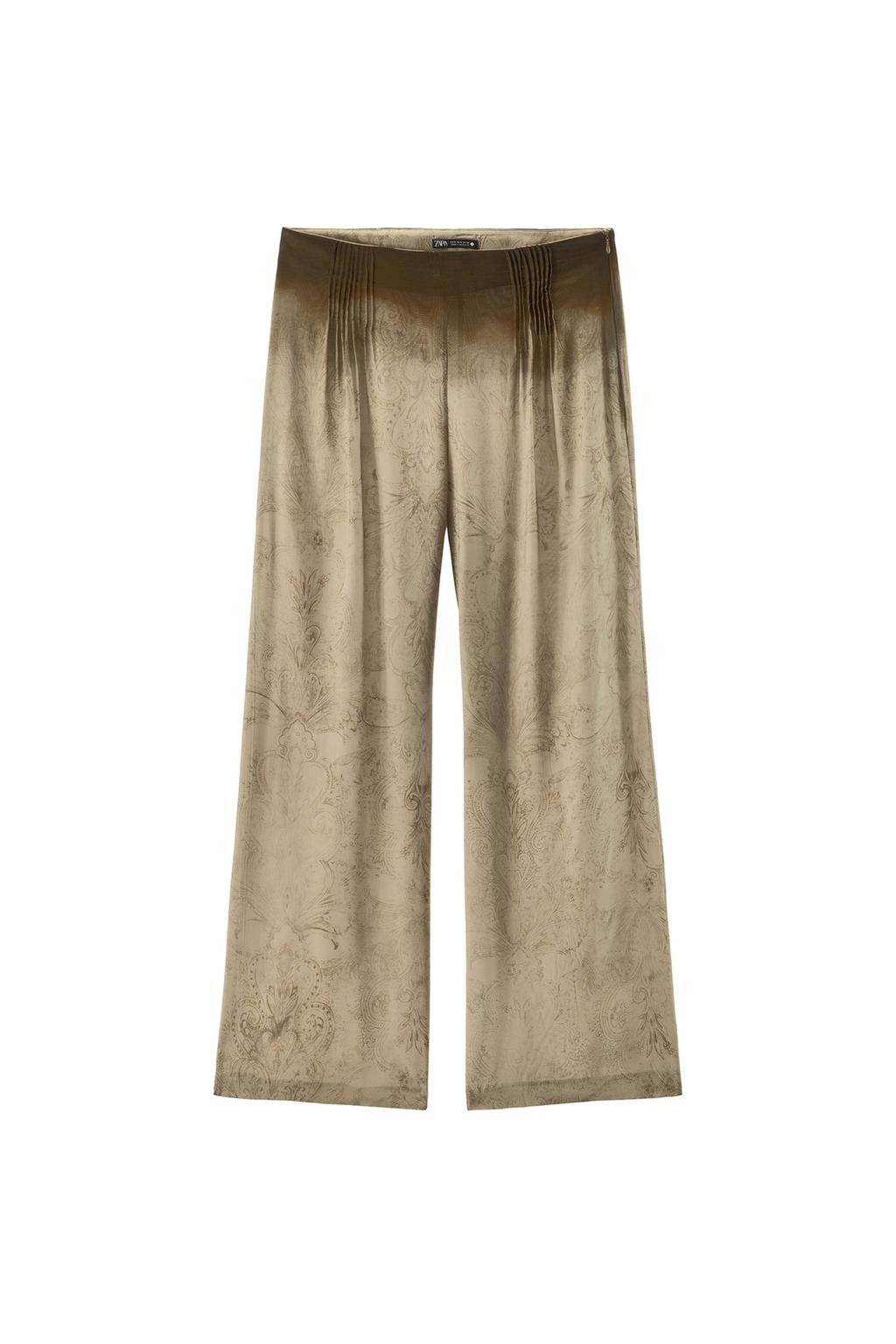 PRINTED WAIST PLEATED PANTS - image 3