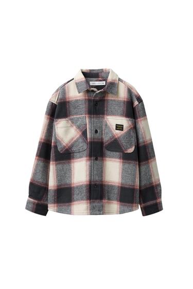CHECK OVERSHIRT - Red by Zara - Image 0