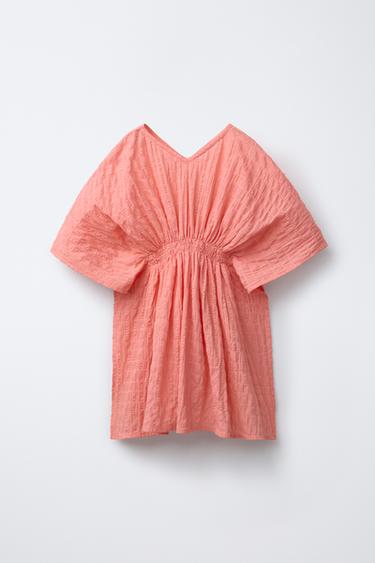 TEXTURED KAFTAN - Coral by Zara