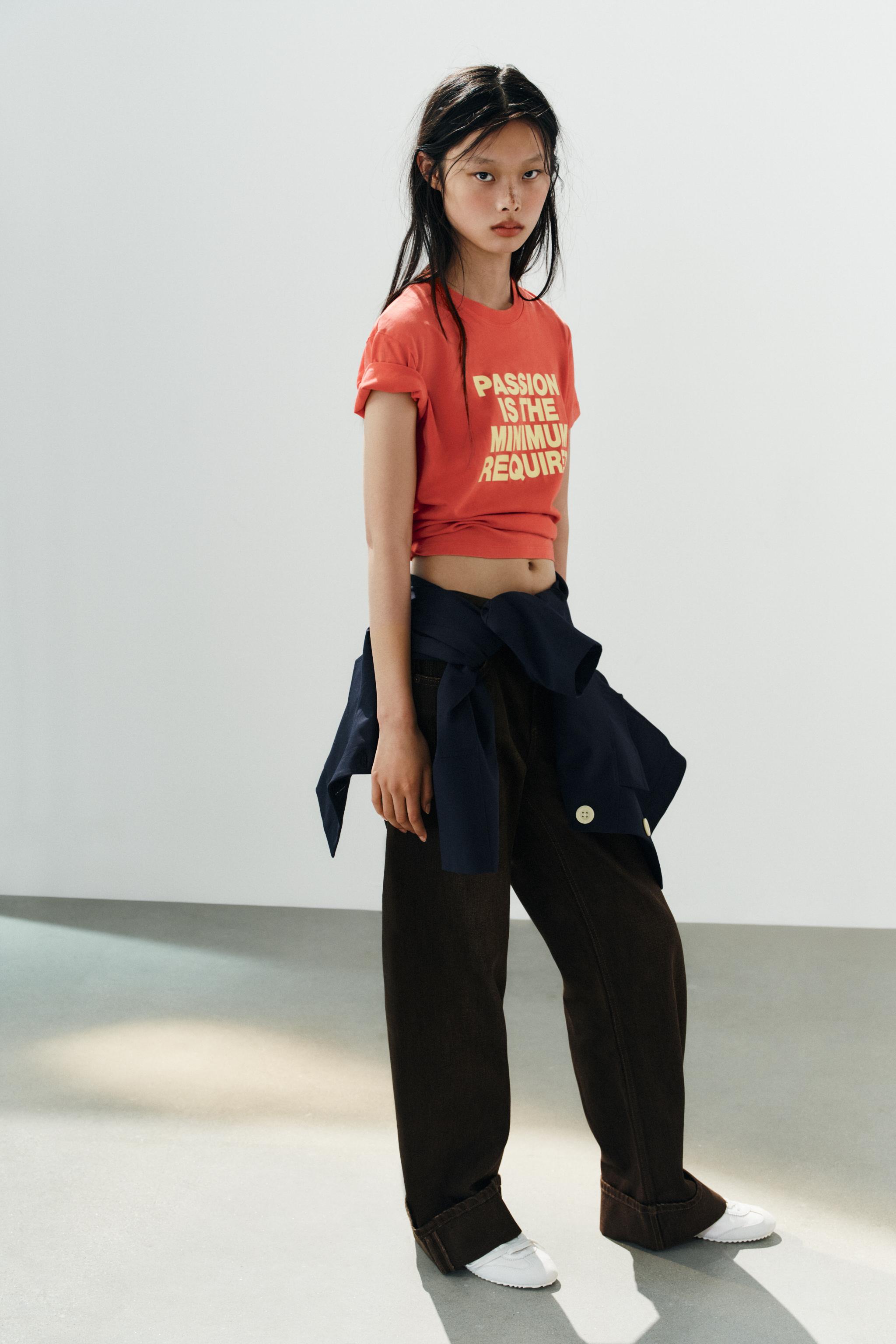 TRF FOLDED LOW-RISE JEANS