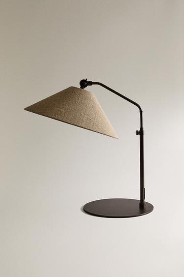 TABLE LAMP WITH METAL BASE - Light beige by Zara - Image 0