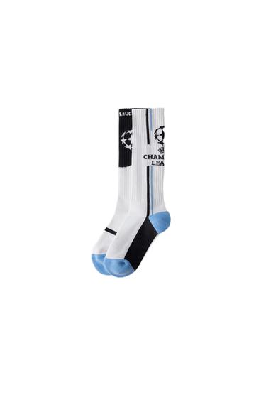 2-PACK OF LONG UEFA CHAMPIONS LEAGUE ® SOCKS - Black / White by Zara