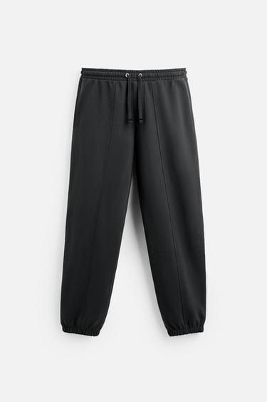 BALLOON FIT JOGGER TROUSERS - Black by Zara