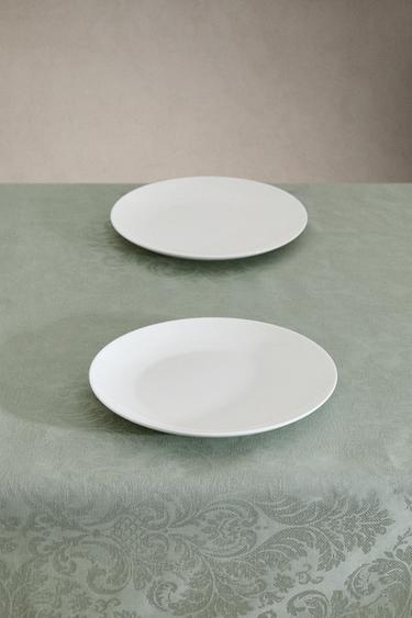TOALHA DE MESA DE ALGODÃO RESINADO - Azulado da Zara