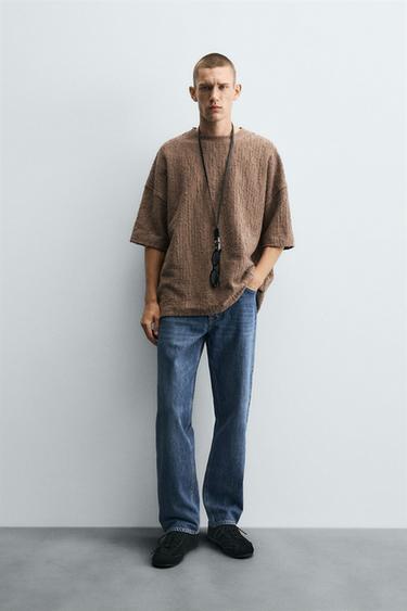 JEANS STRAIGHT FIT - Azul-marinho da Zara - Imagem 0