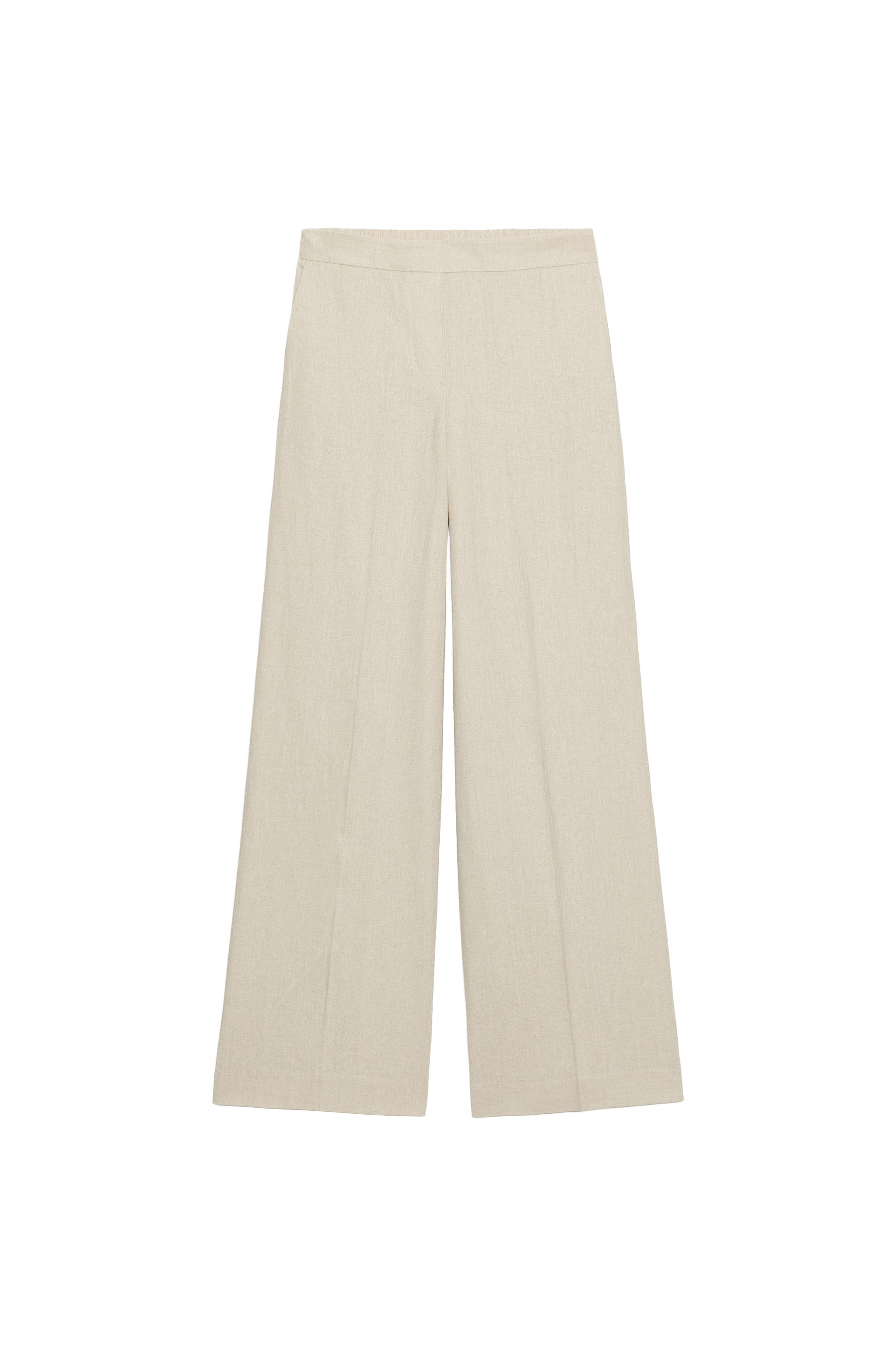 LINEN STRAIGHT LEG PANTS