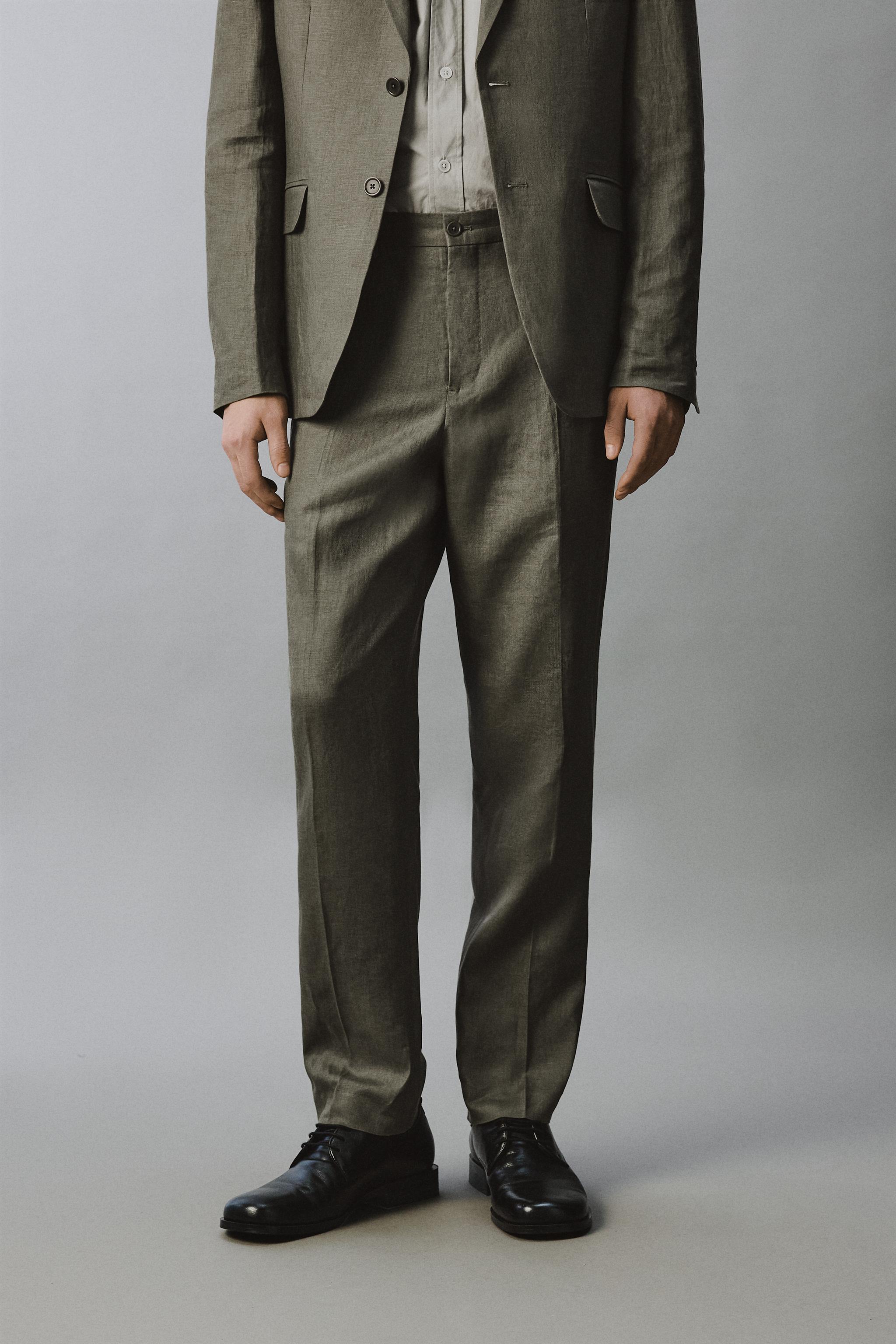 ZARA MAN SARTORIAL セットアップ スーツ カーキ 46 ウェディングスーツ | メンズ | ZARA 日本