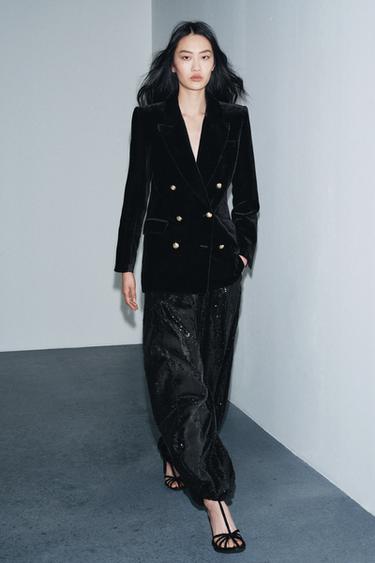 ZW COLLECTION LIMITED EDITION PUMPEBUKSER MED PALIETTER - Sort fra Zara