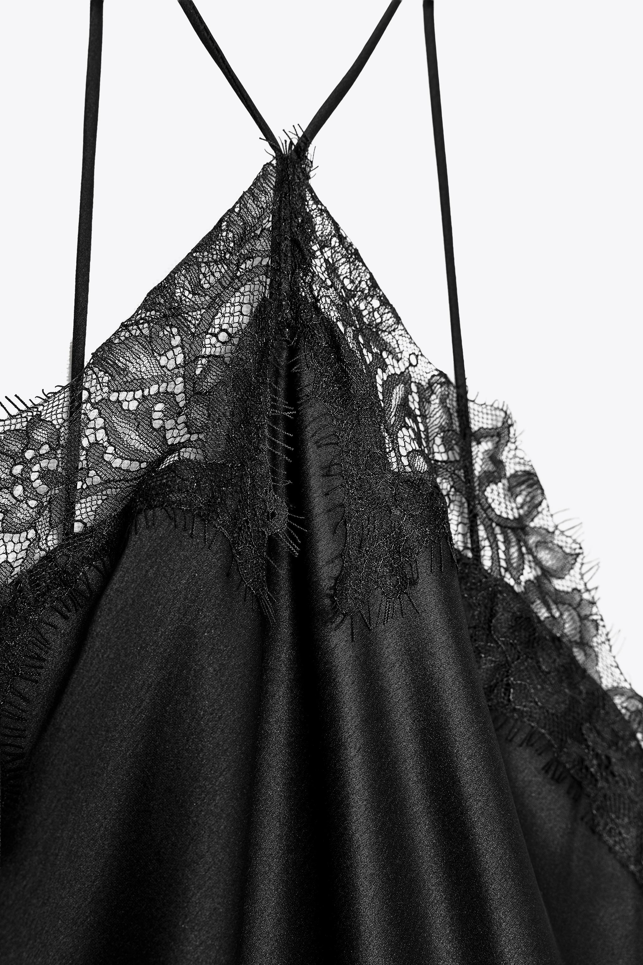 ROBE SATINÉE DENTELLE ZW COLLECTION