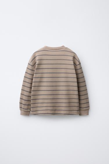 2-6 YEARS/ STRIPED WAFFLE PYJAMAS - camel by Zara - Image 2