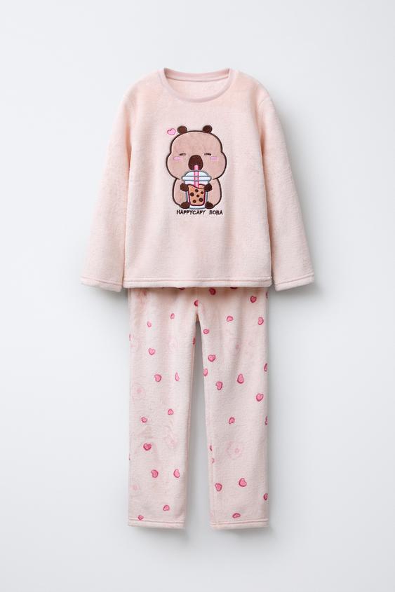 AGES 6-14 / CAPYBARA CAPYFUN © FLEECE PYJAMAS - Pink by Zara - Image 0