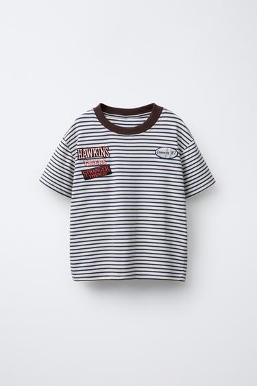 STRIPED STRANGER THINGS © NETFLIX T-SHIRT - striped by Zara