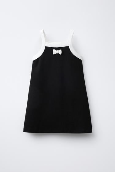 ROBE À NŒUD - Noir de Zara