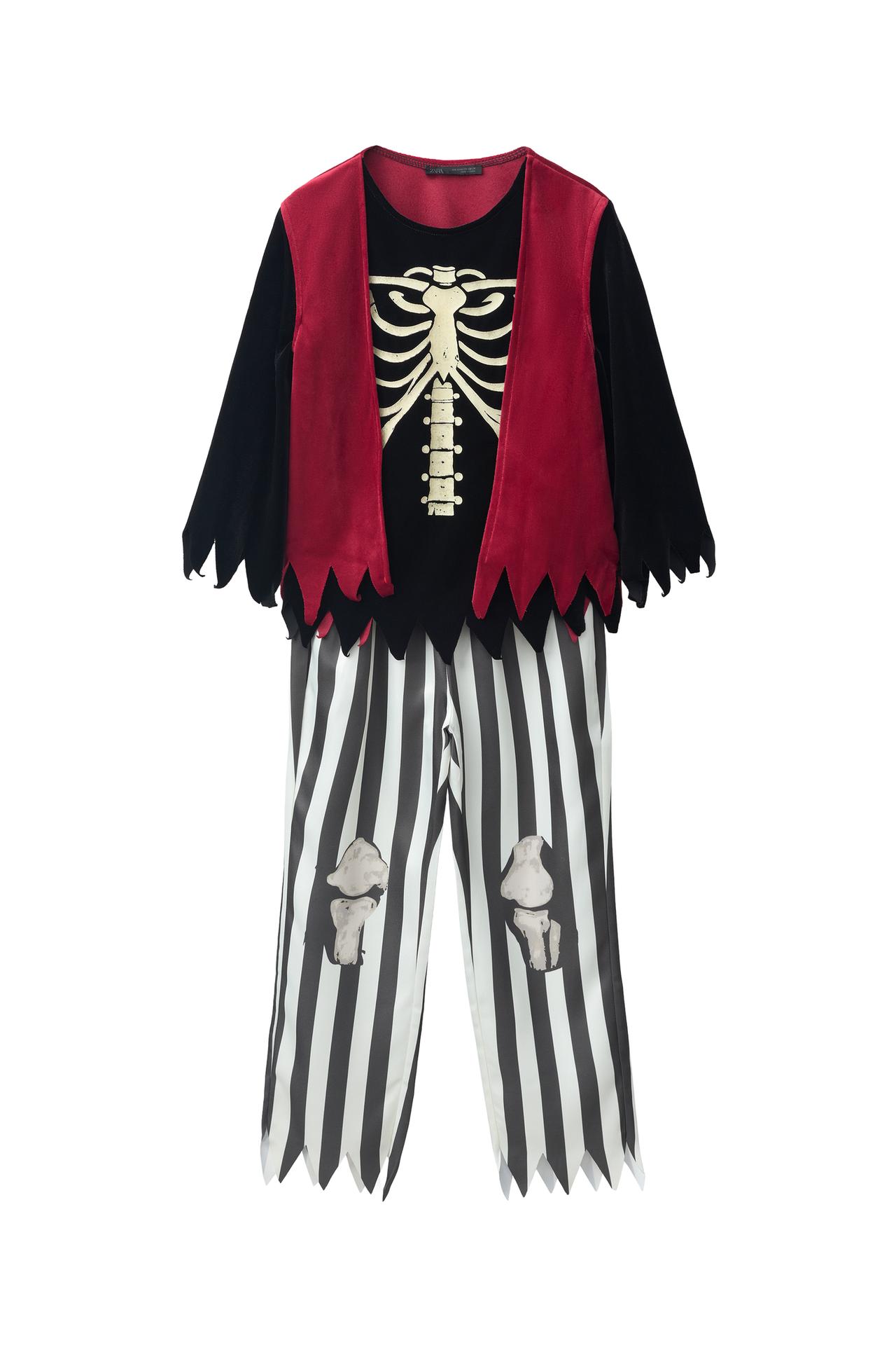 SKELETON PIRATE COSTUME SET