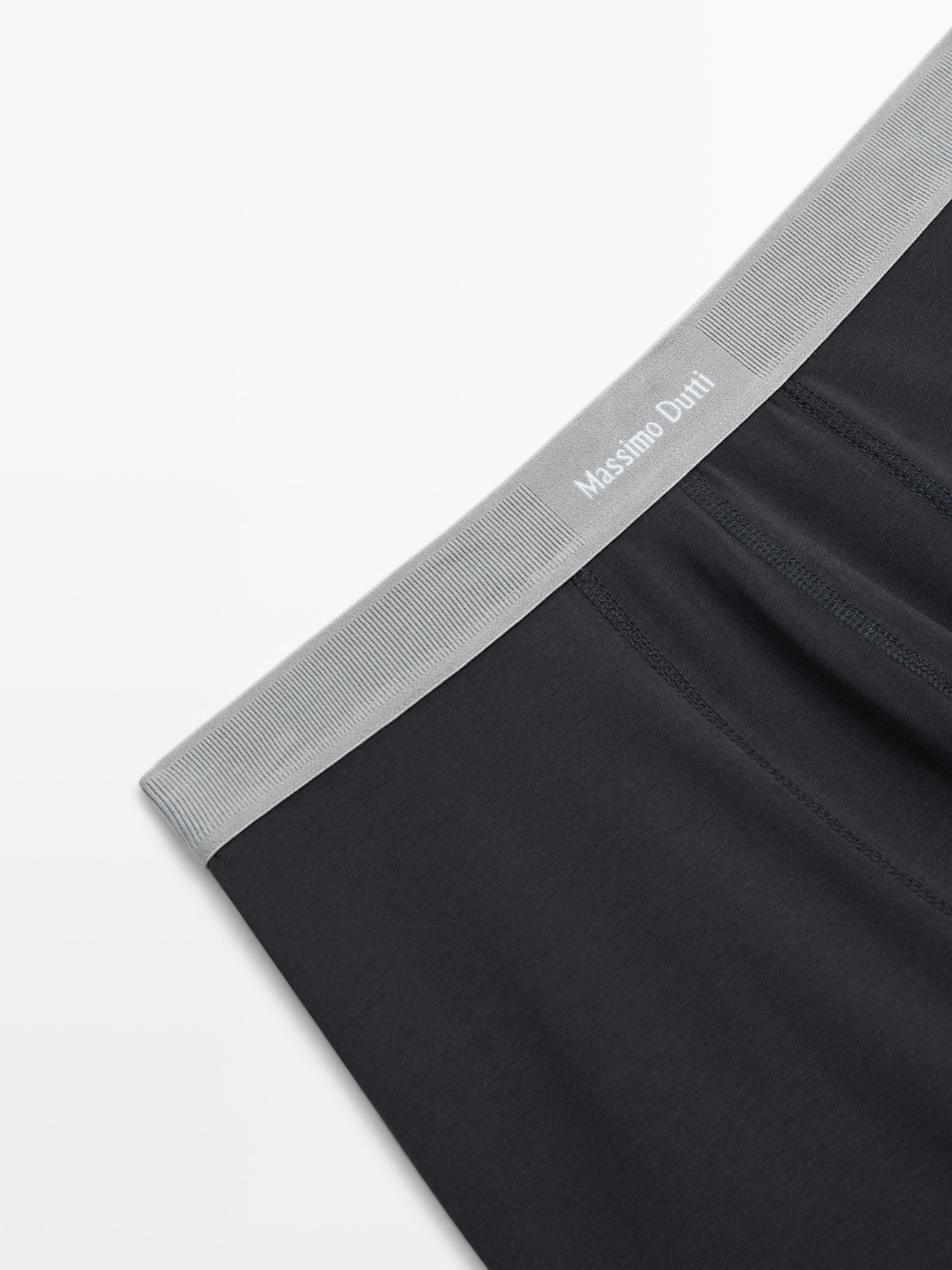 Boxers with logo waistband — Blue