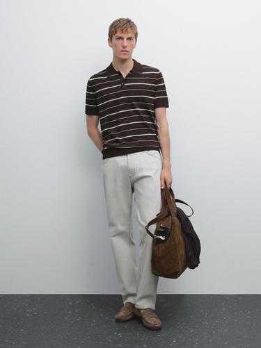Polo punto rayas 100% algodón - TYEFUXIA de Zara