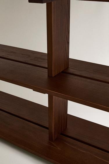 ÉTAGÈRE BOIS D'ORME TROIS TABLETTES - Marron foncé de Zara - Image 4