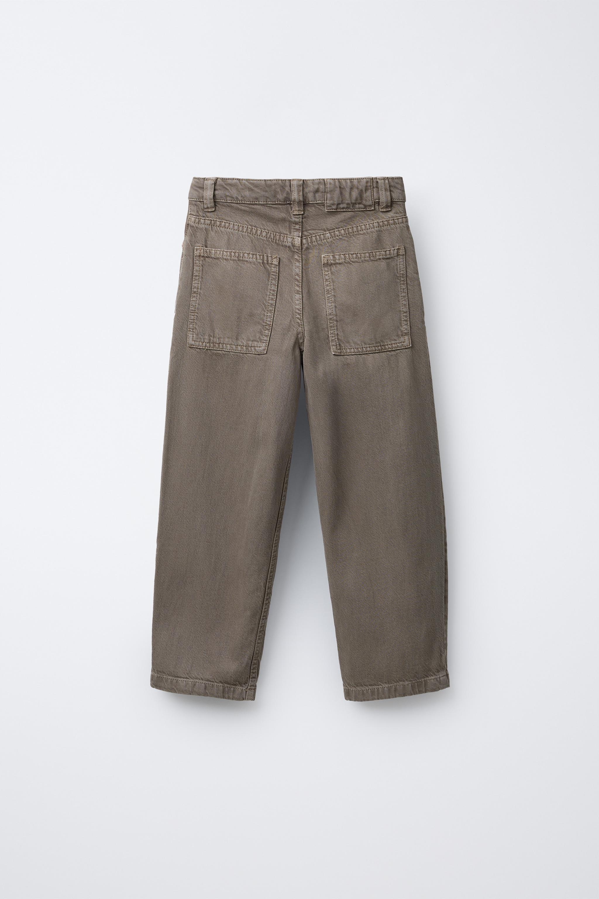 PANTALON BAGGY DÉCONTRACTÉ EN SERGÉ