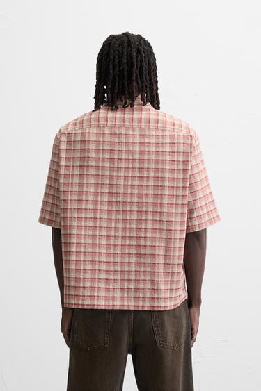 CHECK SHIRT - Pink by Zara - Image 2
