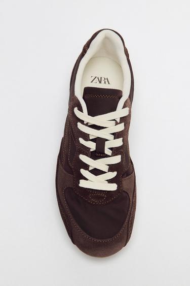ZAPATILLA RUNNING COMBINADAS - Marrón de Zara