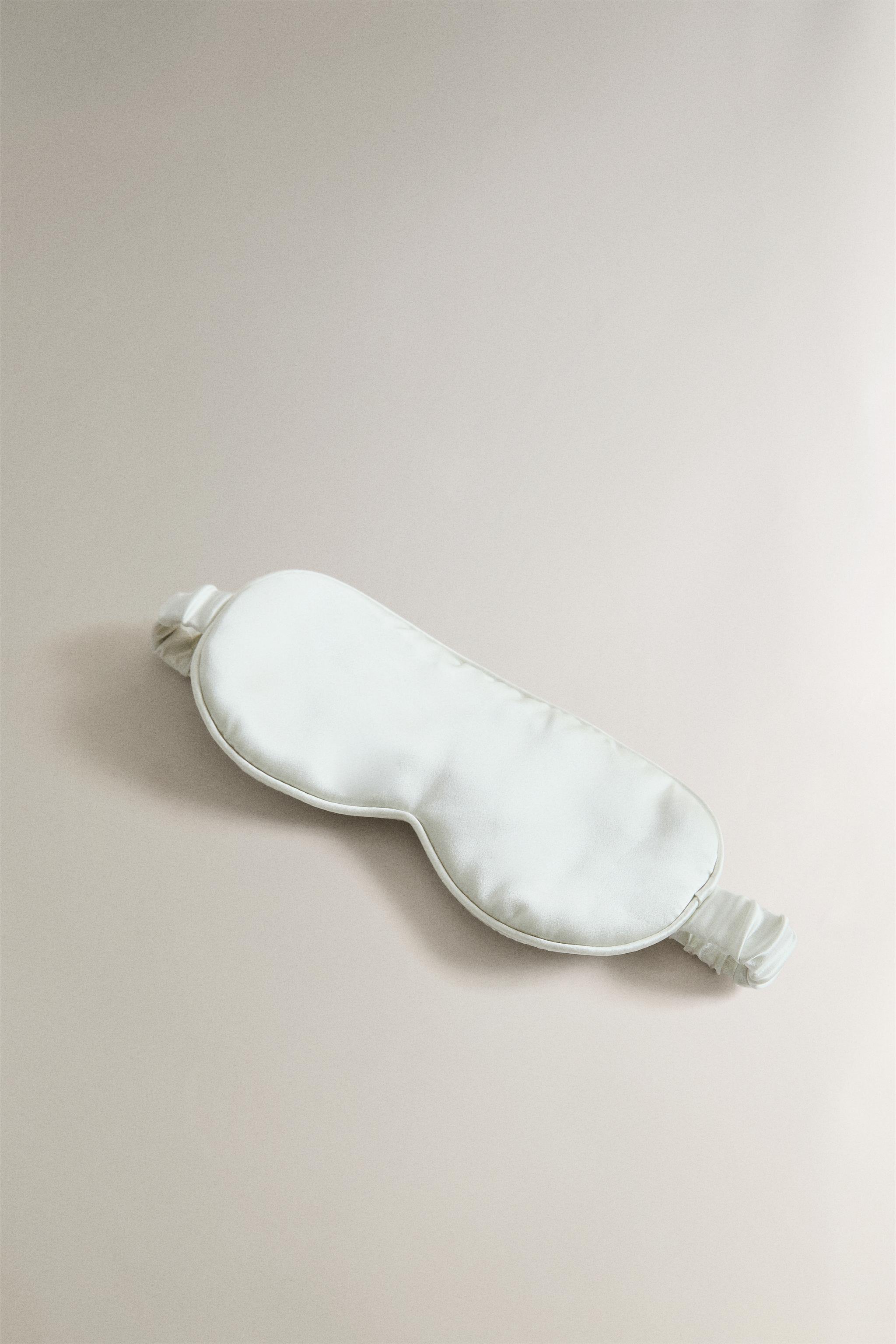 MULBERRY SILK EYE MASK — Blue / Green