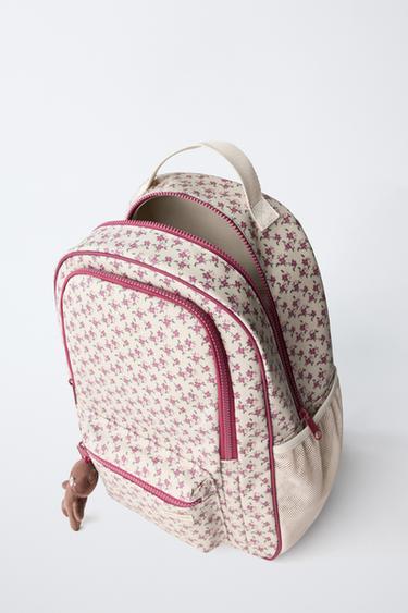 SAC À DOS À FLEURS - Grenat de Zara - Image 3