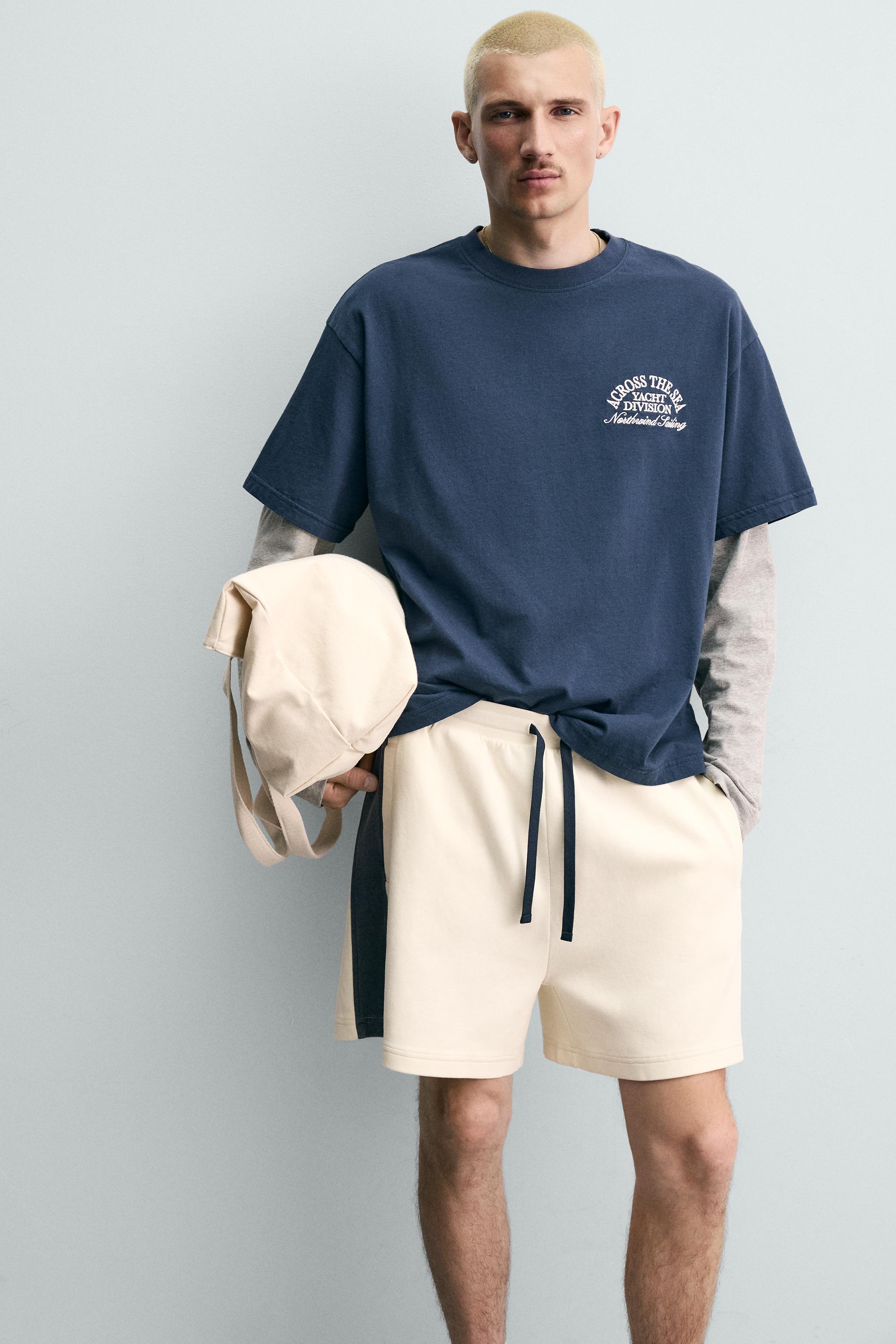 COMBINATION NAUTICAL PRINT T-SHIRT