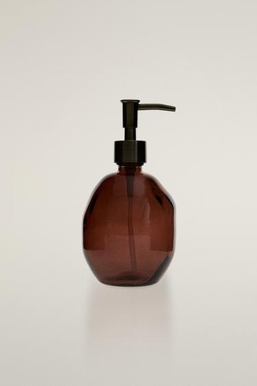 PINK GLASS SOAP DISPENSER - Pink by Zara - Image 0