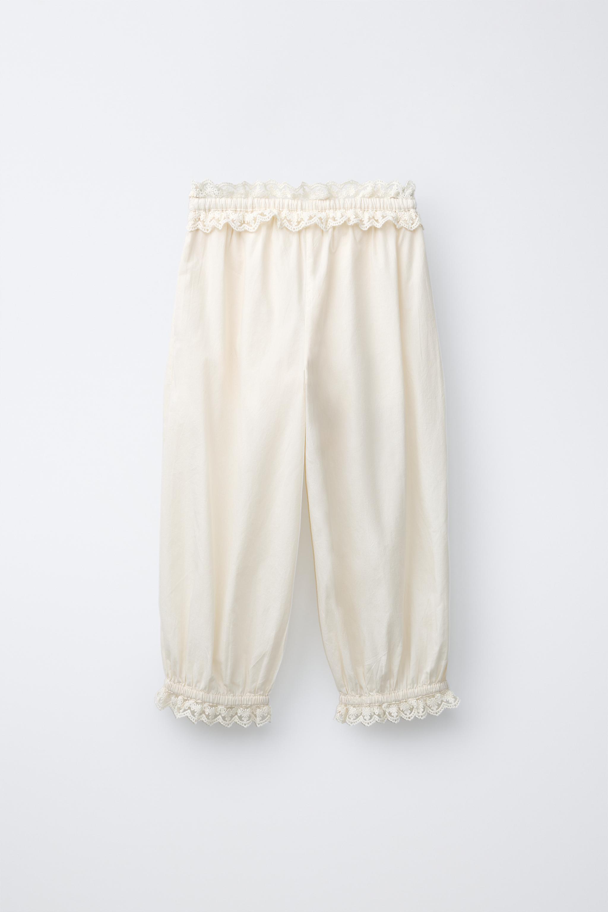 LACE PANTS - Ecru | ZARA United States