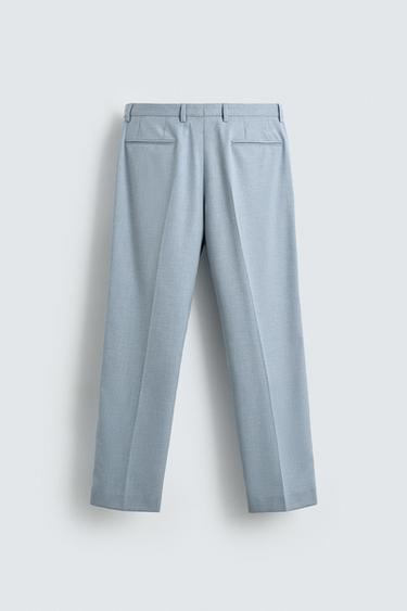 SLIM FIT SUIT TROUSERS - Sky blue by Zara - Image 5