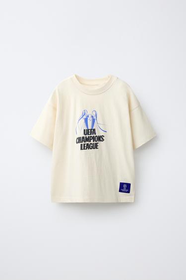 UEFA CHAMPIONS LEAGUE® PRINT T-SHIRT - Ecru by Zara