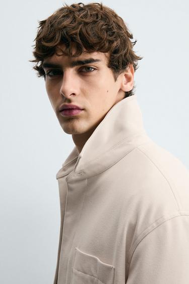 SOFT POCKET OVERSHIRT - Beige by Zara