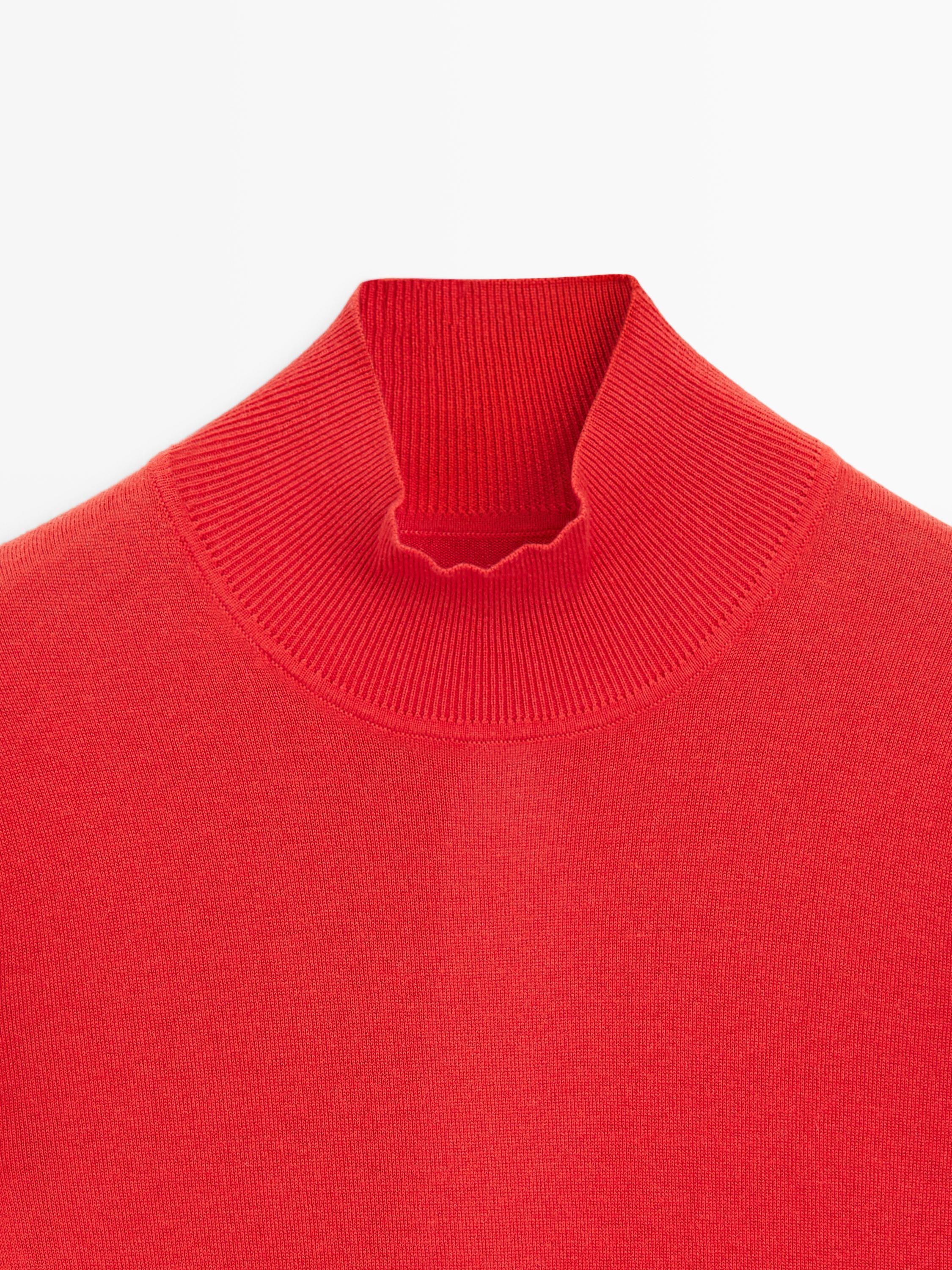 Silk blend knit sweater with back detail - STUDIO