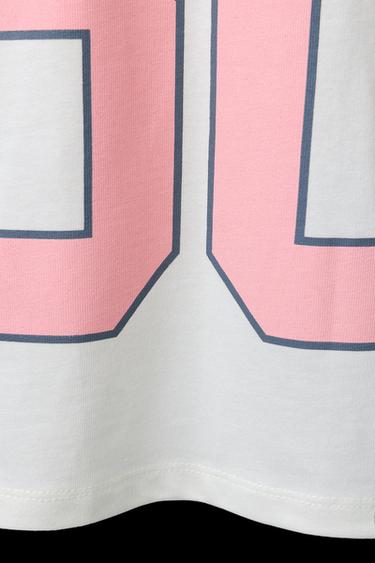 CAMISETA ESTAMPADO NÚMERO - Beige de Zara