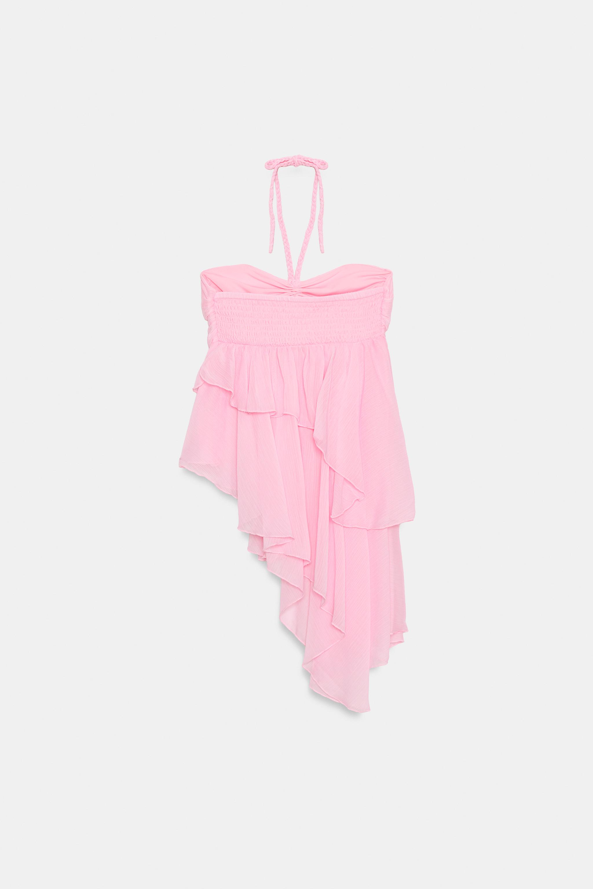 ASYMMETRIC RUFFLED TOP