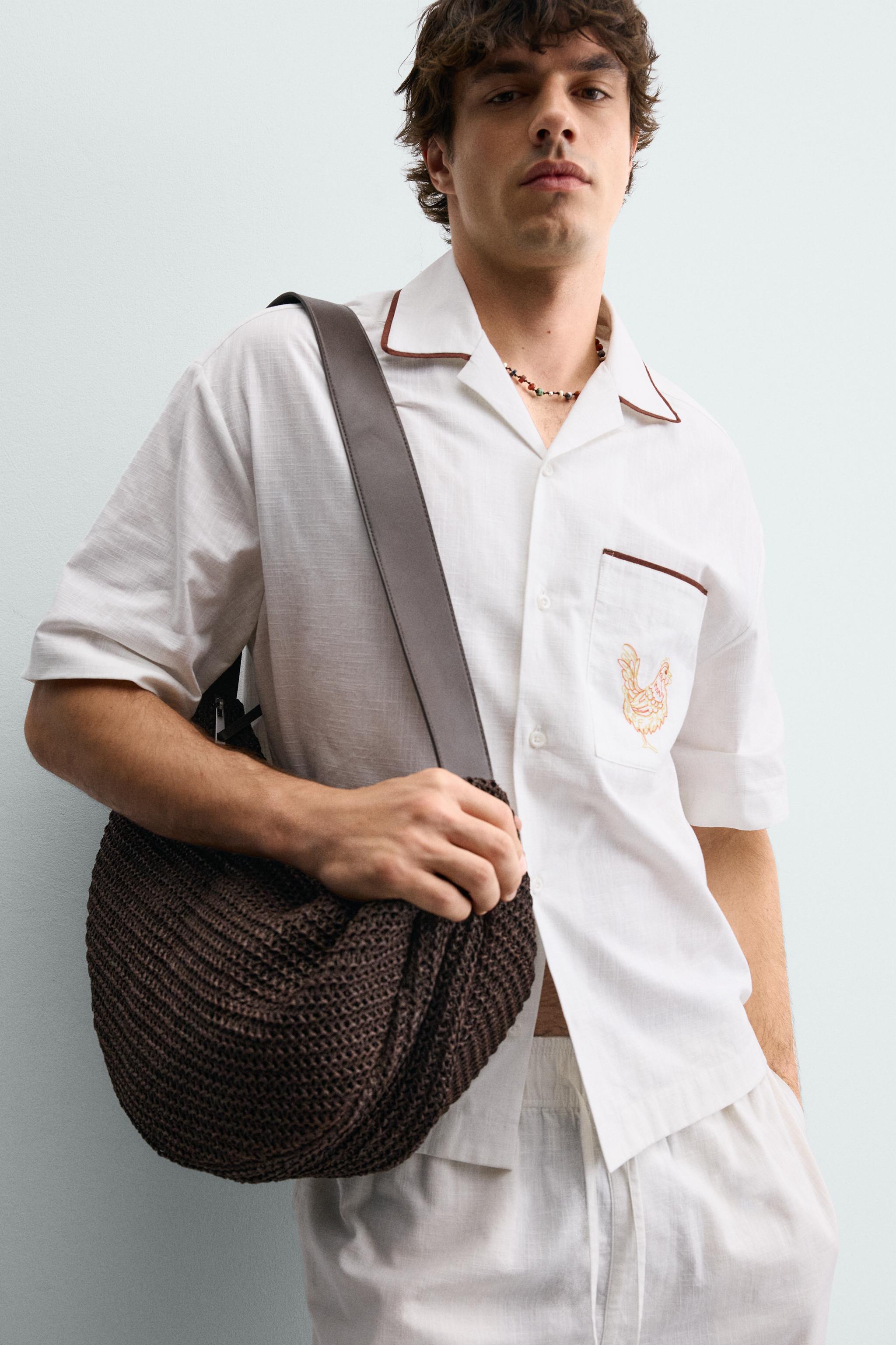 WOVEN SHOULDER BAG