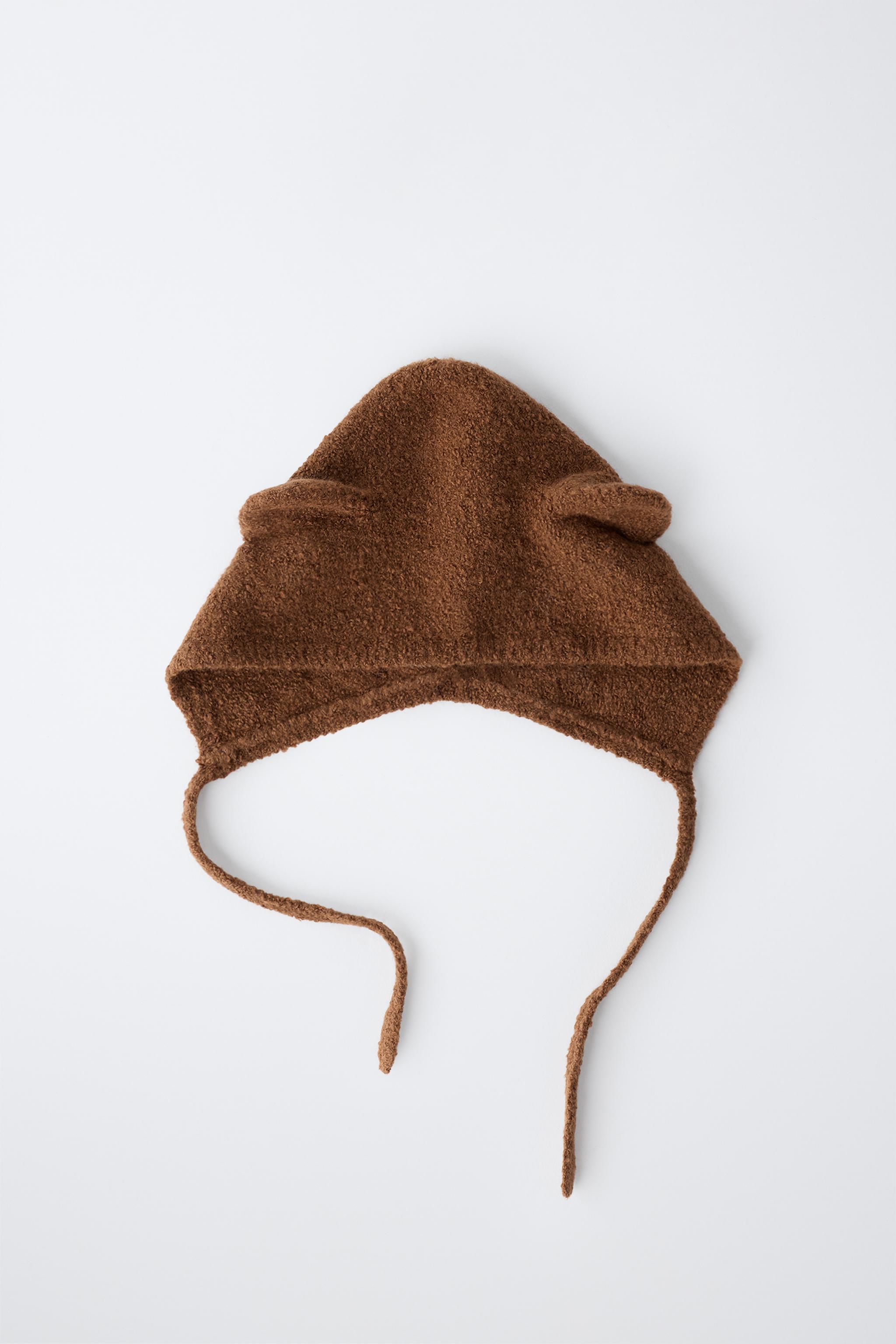 Детские свитеры Zara KNIT BEAR EAR BONNET — фото 4