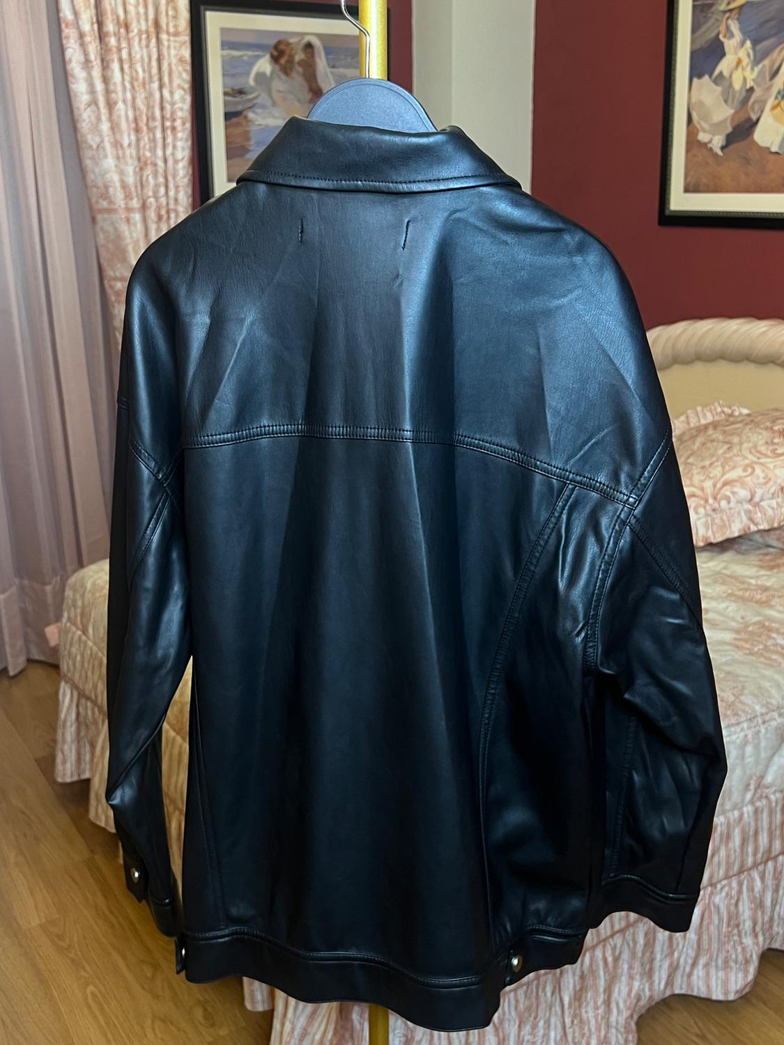 FAUX LEATHER OVERSIZE JACKET - Image 6