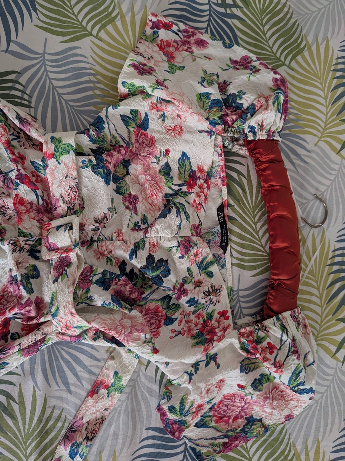 FLORAL DRESS WITH BELT - Image 3