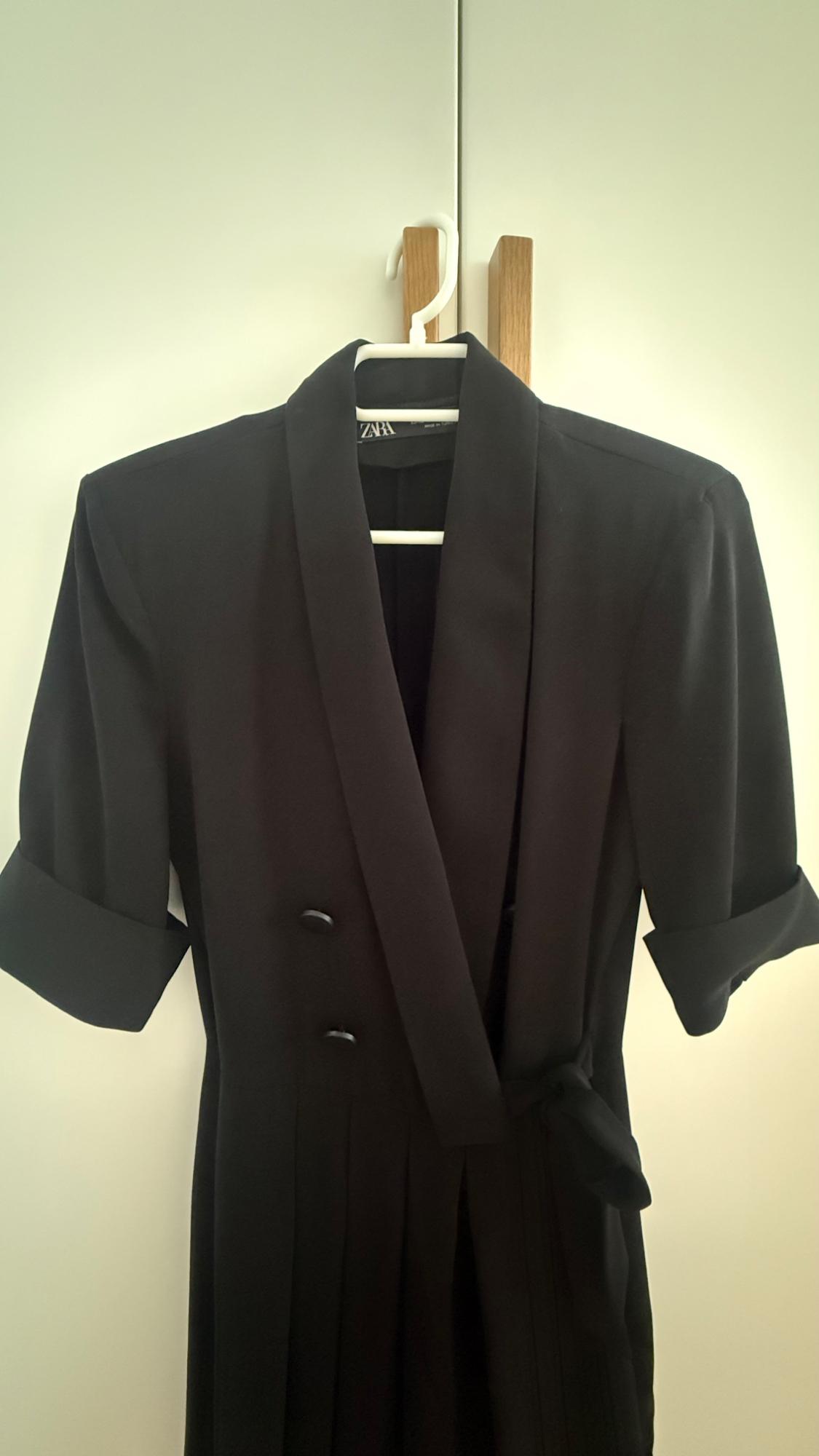 PLEATED BLAZER PLAYSUIT DRESS - Image 3