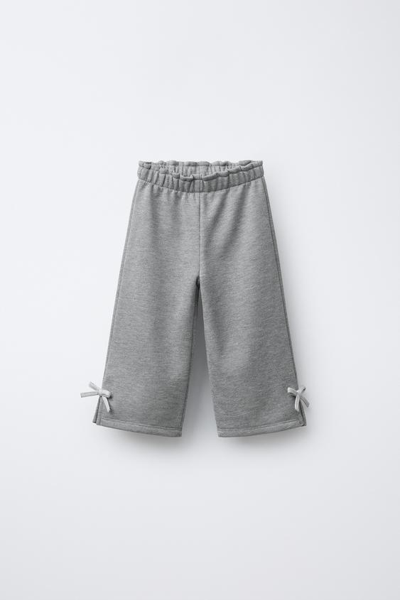 SPARKLY BOW PLUSH PANTS