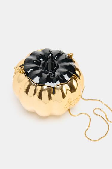 METALLIC-EFFECT RIGID MINAUDIÈRE - Golden by Zara - Image 4
